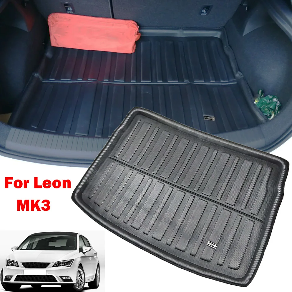 Для сиденья Leon 3 MK3 5F Cupra 2013 - 2020 коврик для багажника поднос груза напольный ковер
