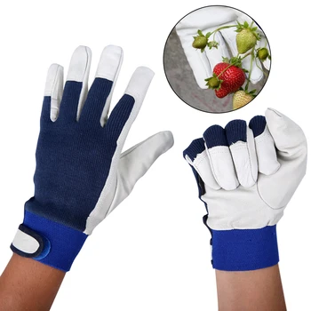 

1 Pair Artificial Sheepskin Slim Fit Labor Work Gloves Gift Welding Gardening Wear Resistant Protective Safety Cut Proof