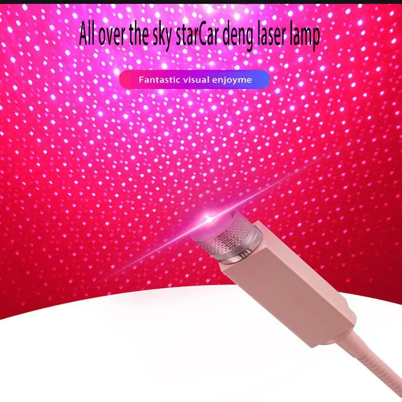 Универсальный мини-светодиод машины крыша звезда ночные огни USB штекер Свет Интерьер окружающая атмосфера Галактическая лампа украшение свет