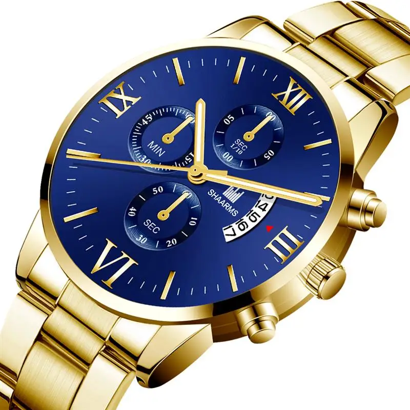 Модные мужские часы Топ бренд класса люкс кварцевые часы из нержавеющей стали мужские повседневные спортивные наручные часы Relogio Masculino