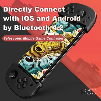 

2020 PXN PXN-P30 Wireless Gamepad Bluetooth Game Controller Joystick Phone Holder for Android iOS
