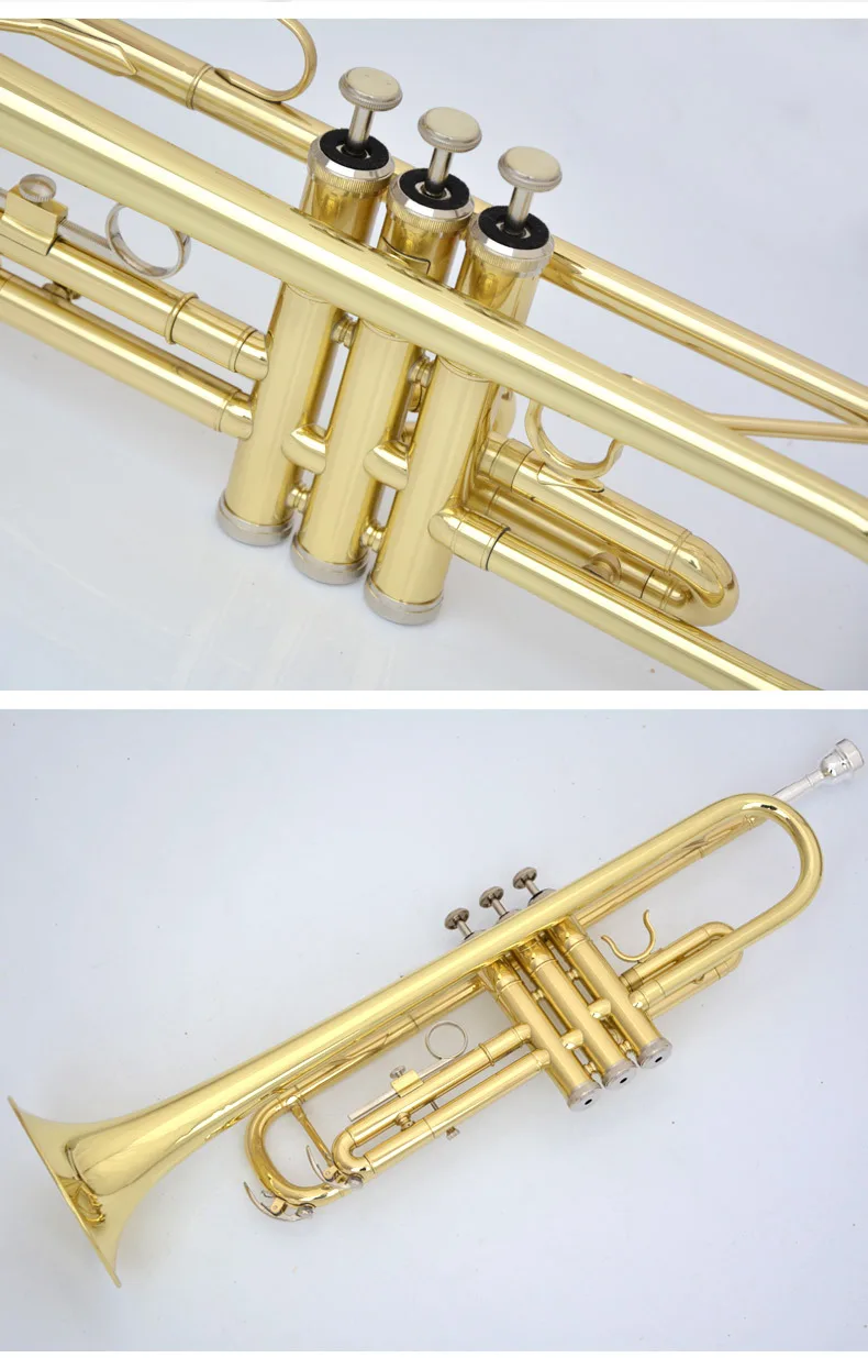 Качественная труба, музыкальный инструмент, медная трубка, плоская труба, трехцветная труба, топ, музыкальные инструменты, латунь
