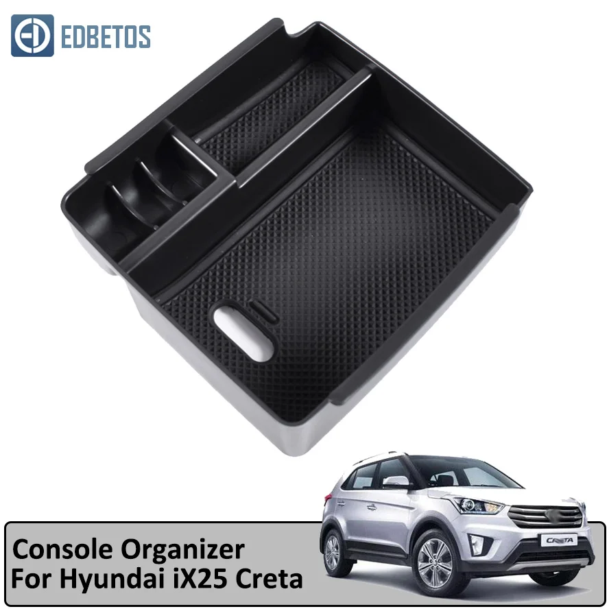 Center Console Organizer Tray For Hyundai IX25 Creta Armrest Secondary Glove Box IX25 Accessories Container Holder - Название цвета: AB041