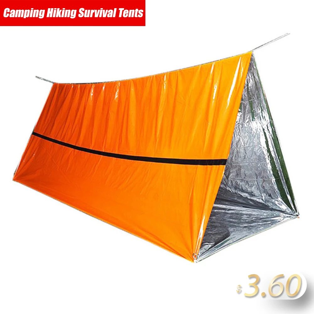 Tent Outdoor Durable Sun Shelter Tarp Camping Hiking Emergency Tent Emergent Blanket Backpacking