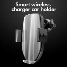 QI второе поколение автомобильного мобильного телефона беспроводное зарядное устройство передатчик умный чип Быстрая зарядка кронштейн для: IPHONE samsung