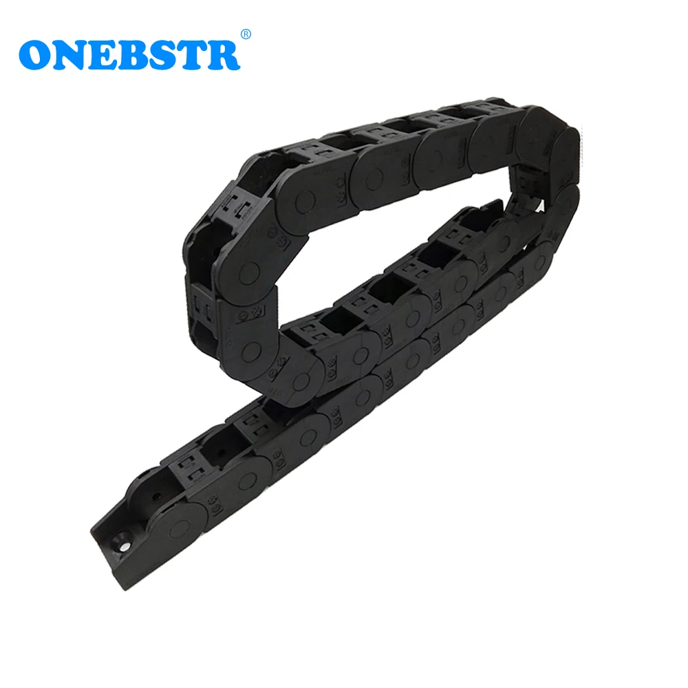 

JFLO 1 Meter 25x25mm Wire Carrier Cable Drag Chain Bridge Open On Both Sides Protection Transmission Towline Joints Freeshipping