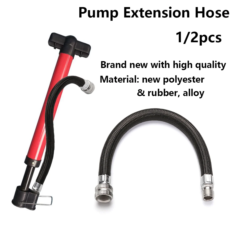 Cycling Pumps Portable Bicycle Pumps Tube Pipe Cord Pump Extension Hose