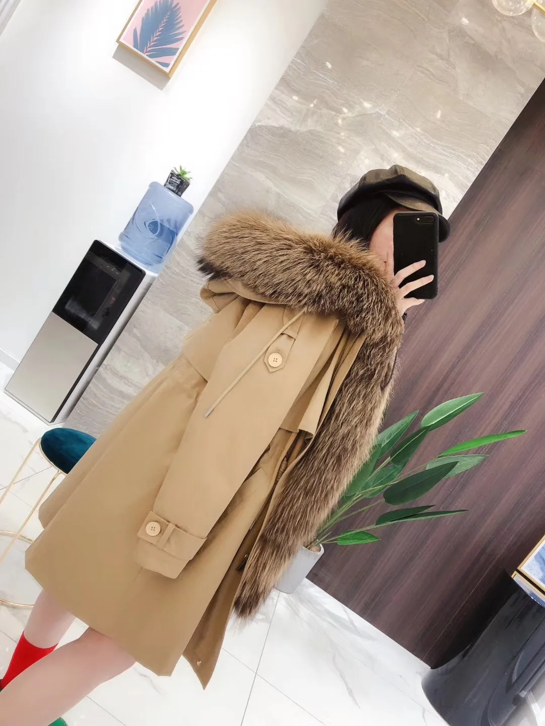 OFTBUY Winter Jacket Women Real Fur Coat Casual Big Natural Fox Fur Parka Thick Warm Outwear Korea Fashion Streetwear