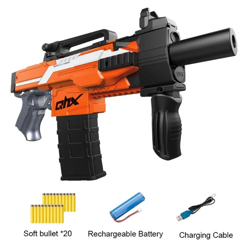 Новый MP7 Электрический взрыв мягкой пулей пистолет костюм для Nerf пули игрушечный