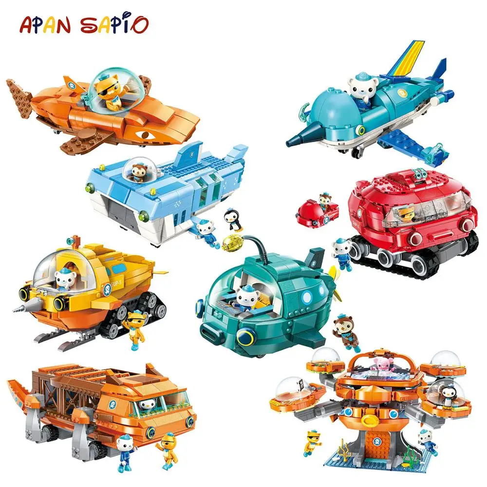 Набор строительных блоков Octonauts Octopod подводная лодка развивающая игра фигура