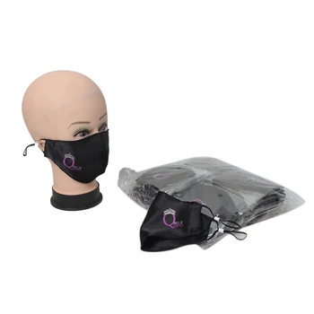 

Custom logo satin silk mask customized private shop name brand soft satin bonnet