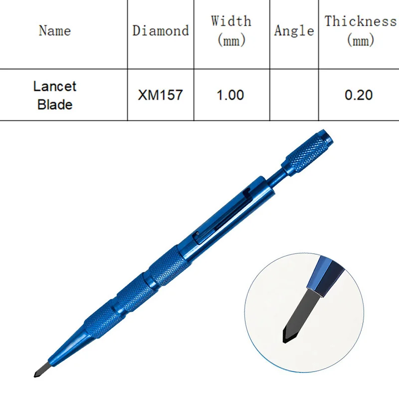 

1set Black Diamond Lancet Blade Ophthalmic instrument eye Ophthalmic blade