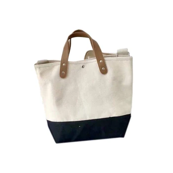 

Casual Canvas Large Capacity Totes Women Handbags Patchwork Lady Shoulder Messenger Bags