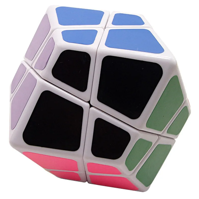 Белый LanLan четыре оси Megaminx 2x2x2 Безопасный АБС-пластик наклейка волшебный куб быстрый ультра-Гладкий 2x2 скоростной Головоломка Куб детские игрушки подарок - Цвет: Белый