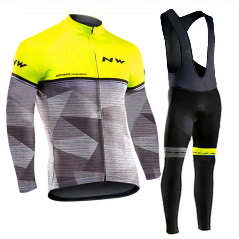 NW Pro с длинным рукавом Весна майки для велоспорта комплект MTB велосипед одежда форма гоночный велосипед одежда Одежда Майо Ropa Ciclismo