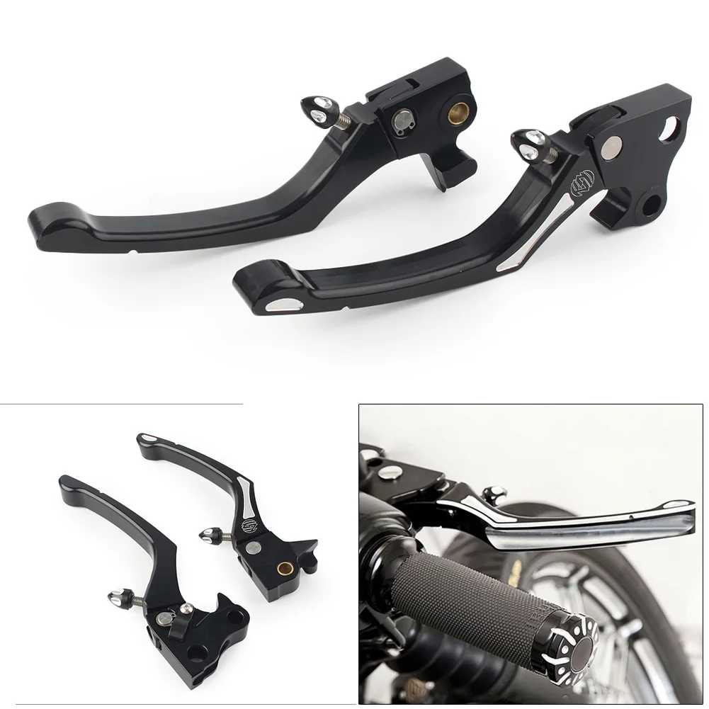Мотоциклов сцепные рычаги для Harley Sportster XL 883 1200 2004 2005 2006 2007 2008 2009 2010 2011-2013 Черный ЧПУ Алюминий