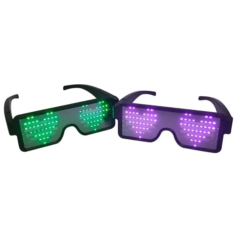 Новые 8 режимов быстрая вспышка светодиодные очки для вечеринок USB зарядка светящиеся очки товары для рождественской вечеринки освещение