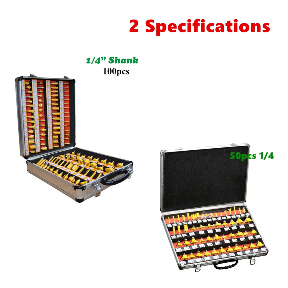 

2 Specifications 1/4 Inch 6.35MM Shank Professtional Engraving Woodworking Milling Cutter Tungsten Carbide ARDEN Router Bit DIY