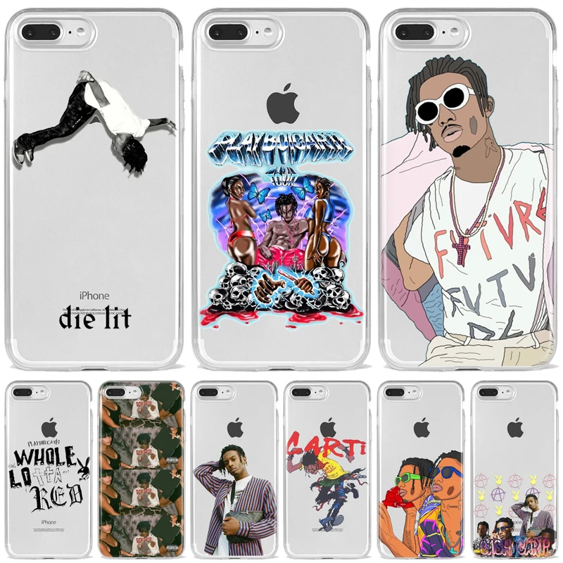 

Rapper singer Playboi Carti die lit phone Case For iPhone X XS MAX XR Case TPU Silicone Back Cover For iPhone SE 5 5s 6 6s plus