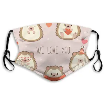 

Fillter Cloth For Women Hedgehog Costume Warm Breathable Cloth Replaceable Ear Loops For Running Double Protection