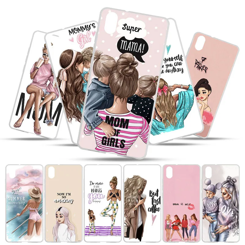 

TPU Cases For Xiaomi Redmi Note 8 7 Pro Case Fashion Super Mom Baby Girl Fundas For Xiaomi Redmi 7A 5 Plus Cover Bumper Etui