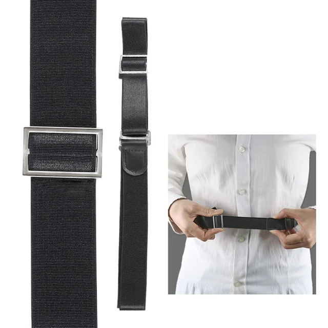 Mens Fashion Adjustable Near Shirt Stay Belt Black No Slip Shirt Stays  Shirt Holders for Women Men Formal Dressing - AliExpress