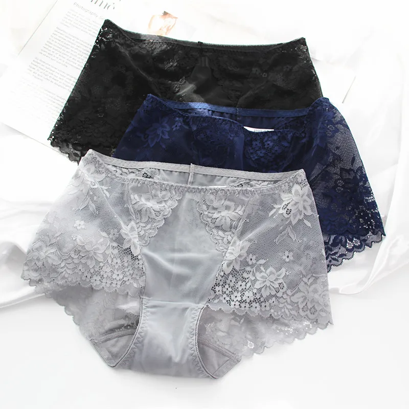 4Pcs New Spring Summer Women's Underwear Sexy Lace Female Underwea Ladies Underwear Women's Panties Seamless Underpants High