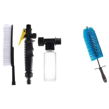 

Car Wash Brush 1 Set Auto Exterior Retractable Long Handle & Shape Vehicle Washing Tools Car Tire Brush