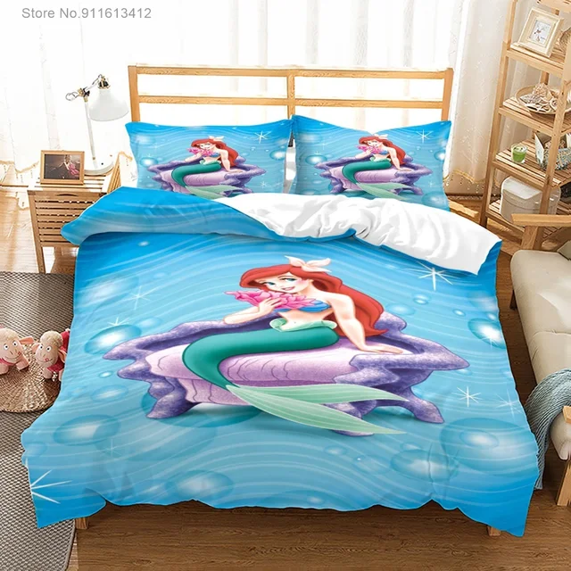 Disney(ディズニー) アリエル 布団カバー3点セット 枕カバー シーツ 掛