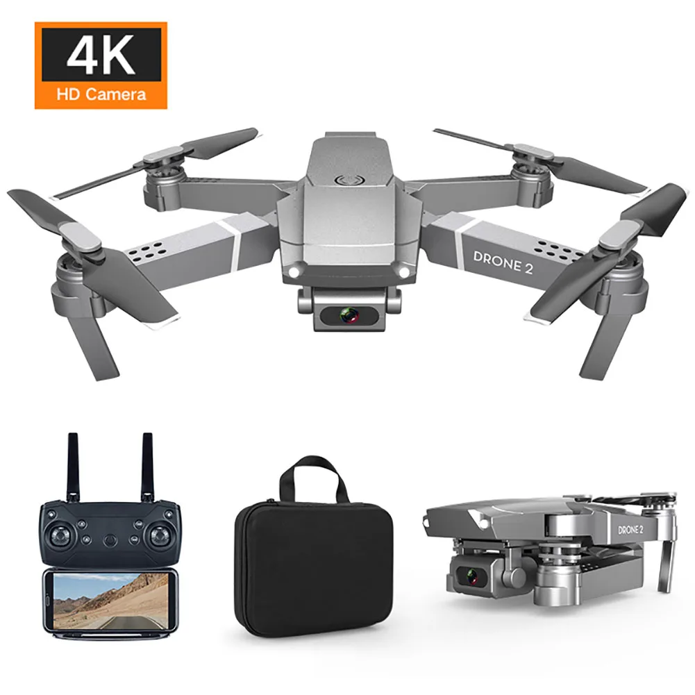 E68 пластиковый Безголовый режим 2,4 ГГц wifi FPV HD камера складной Квадрокоптер удерживающий высоту перезаряжаемый видео Радиоуправляемый Дрон светодиодный светильник