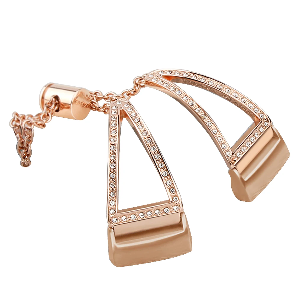 Rose Gold Декоративные стразы, ремешок для часов, браслет, легкая установка, портативный сменный ремешок, аксессуары, регулируемый для Fitbit Charge 3 - Цвет ремешка: Rose Gold