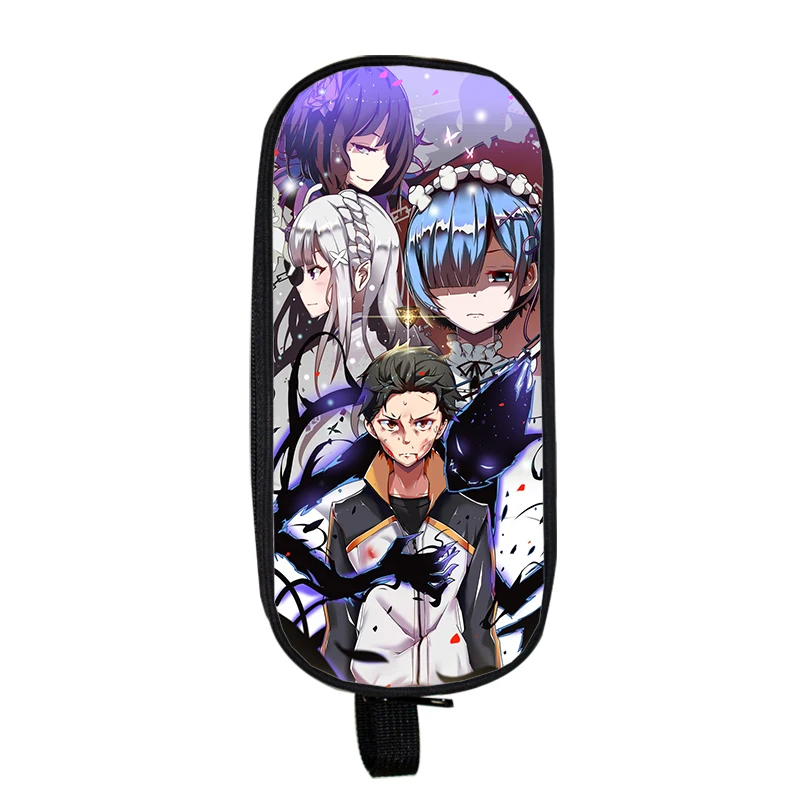 Re: Zero kara Hajimeru Isekai Seikatsu косметическая сумка-карандаш для девочек-подростков пенал для канцелярских принадлежностей школьные принадлежности - Цвет: qbbzero11