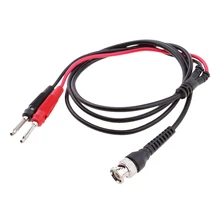 BNC двойной 4 мм разъем типа "банан" соединительный провод кабель для электрического питания