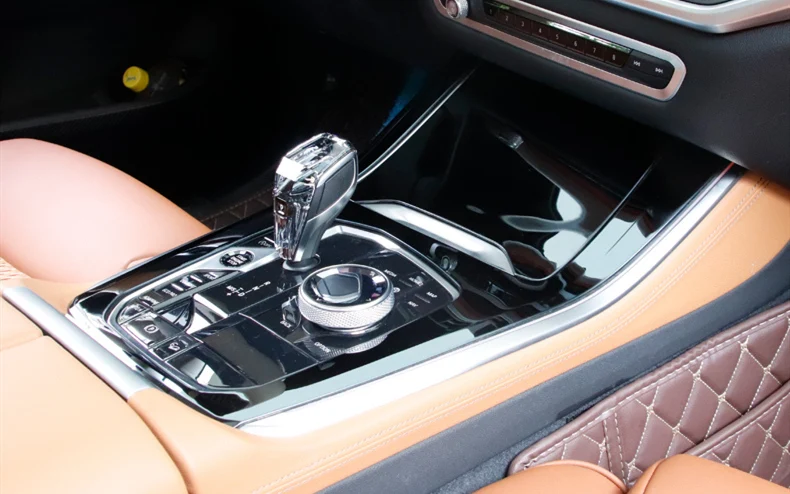 Аксессуары для внутренней отделки автомобиля, защитная крышка для панели переключения передач, декоративная раковина, наклейка для автомобиля, Стайлинг для BMW X5 G05