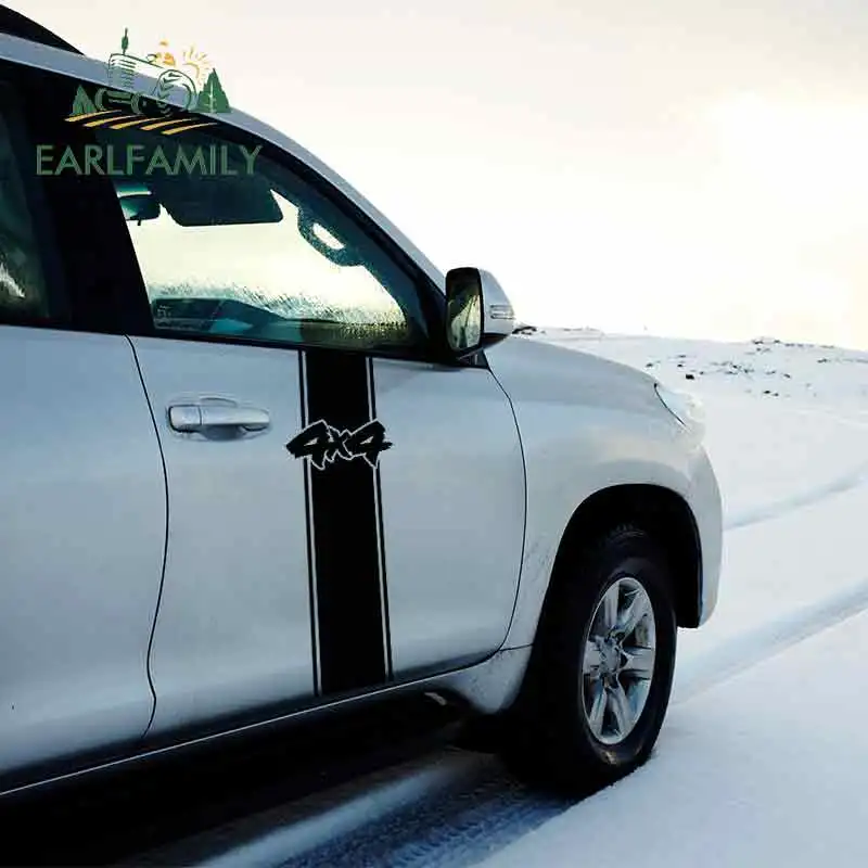 EARLFAMILY 58 см x 20,9 см 4x4 гоночные ралли полосы хеми Виниловая наклейка для стайлинга автомобилей водонепроницаемые аксессуары большая автомобильная наклейка