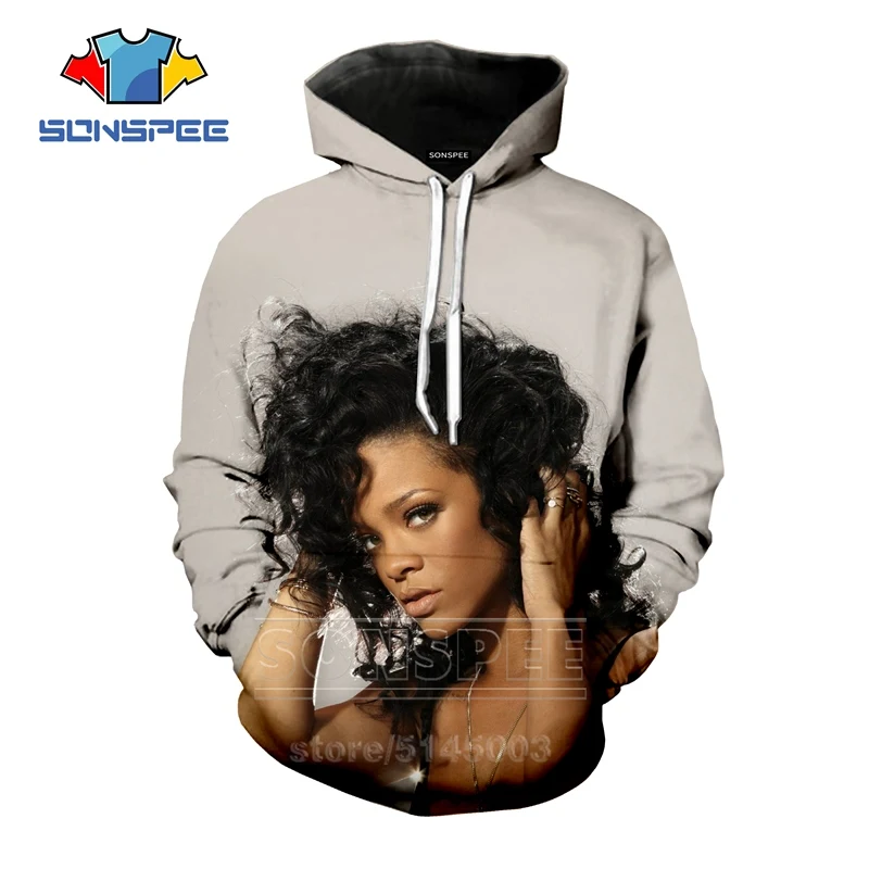 11 Rihanna толстовки осень для мужчин женщин толстовка 3D принт сексуальная певица с длинным рукавом хип хоп Уличная Топы пуловер с круглым вырезом C059-11 - Цвет: 11