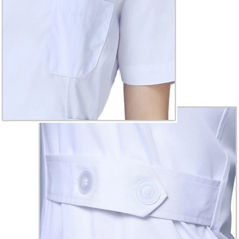 Medical gown Overalls Slim medical work clothes Ladies robe medical Lab Coat Hospital Doctor Slim Multicolour Nurse Uniforms