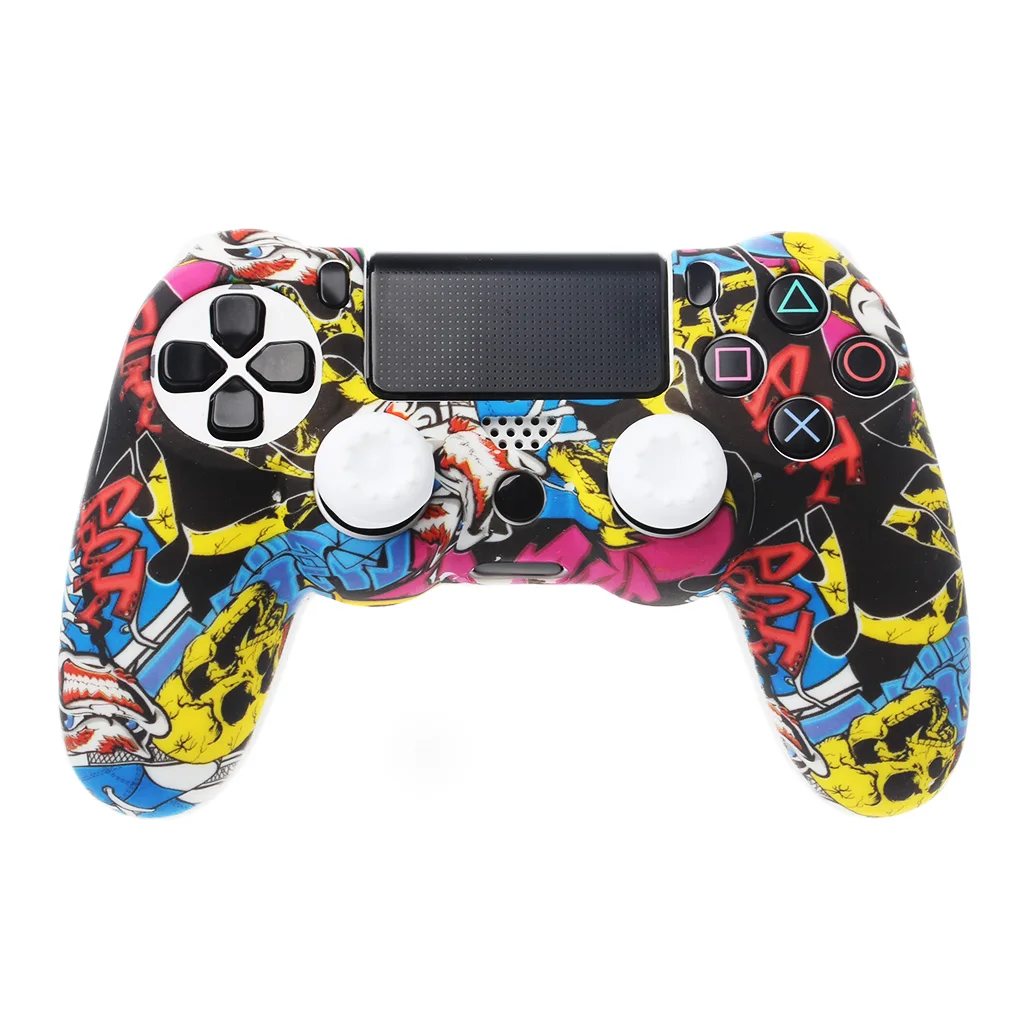

Cover Gamepad Sleeve Case Analog Thumb Grip Stick Cap Soft Silicone Skin Waterproof Anti-Slip for PlayStation 4 PS4 Controller