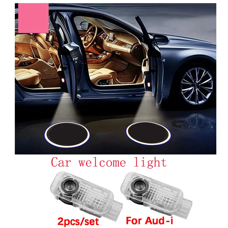 

Car interior lights are suitable for Audi car accessories decoration A4 A6 A8 Q5 Q7 projection LED door etiquette welcome light