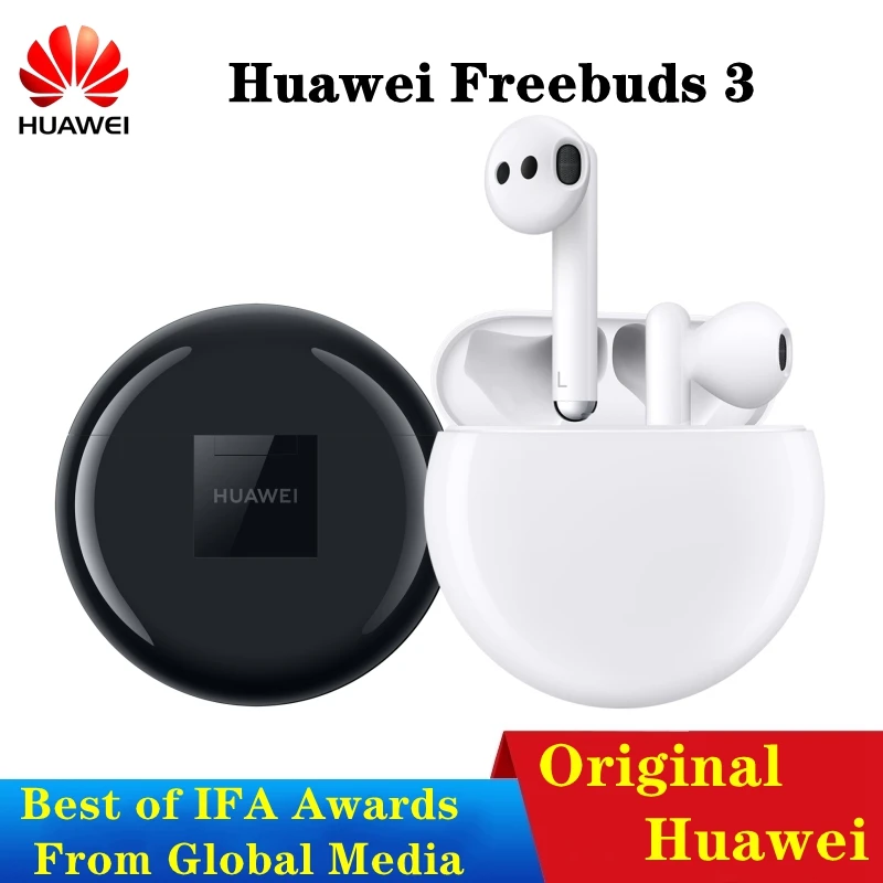 Huawei беспроводные наушники Blutooth huawei Freebuds 3 интеллектуальная Гарнитура шумоподавления