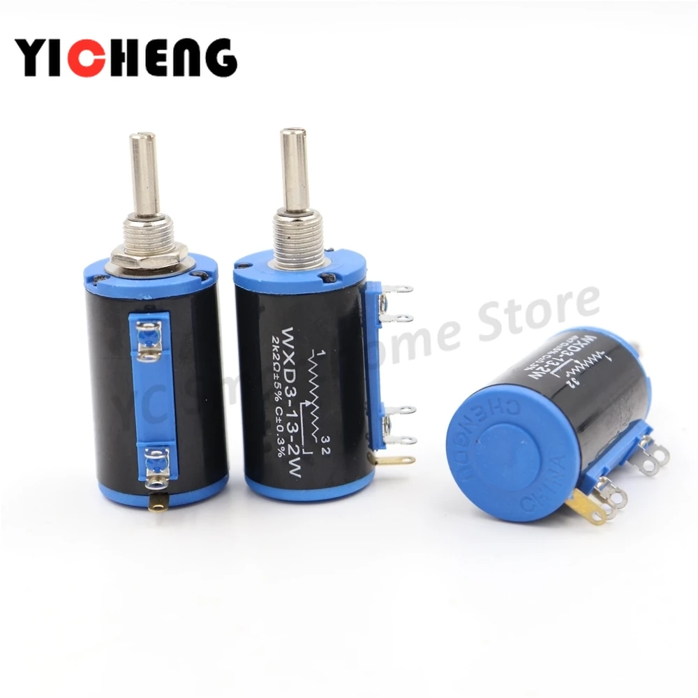 2 шт. высокоточный многооборотный потенциометр обмотка с проводом вращение