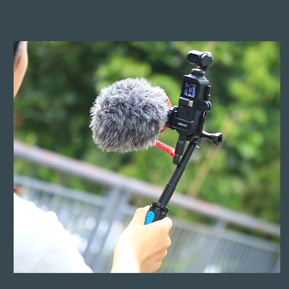 Продлить крепление Gimbal Vlog чехол аксессуары из АБС-пластика для холодного башмака мульти-функциональный корпус открытый Корпус адаптер Черный для OSMO карман