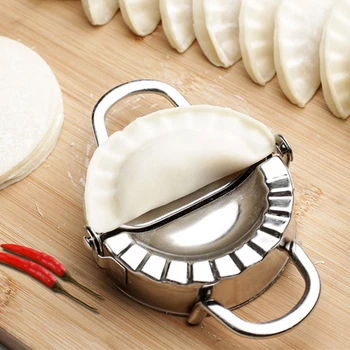 

3pcs/set Stainless Steel Round Dumplings Wrappers Molds Set Cutter Maker Tools Round Cookie Pastry Wrapper Dough Cutting Tool