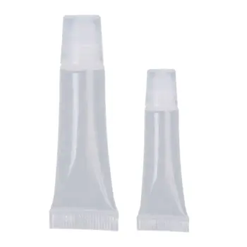 

10Pcs/Set Refillable Plastic Lip Gloss Balm DIY Clear Squeeze Soft Tubes Bottle