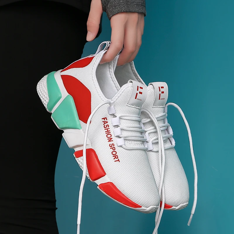 New Dance Sneakers Women Feature Breathable Mesh Dance Sneakers Zapatos Mujer High Quality Girls Ladies Practice Shoes YP34