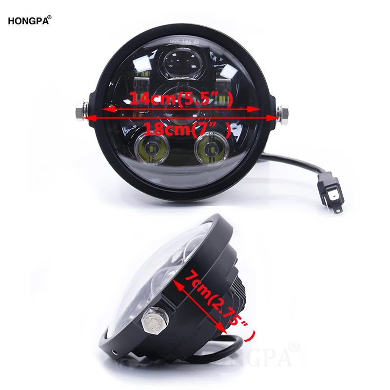 5,7" 5-3/4" мотоцикл проектор светодиодный фонарь фара для Sportster Dyna Street Bob FXDB touring softail touring электр glide