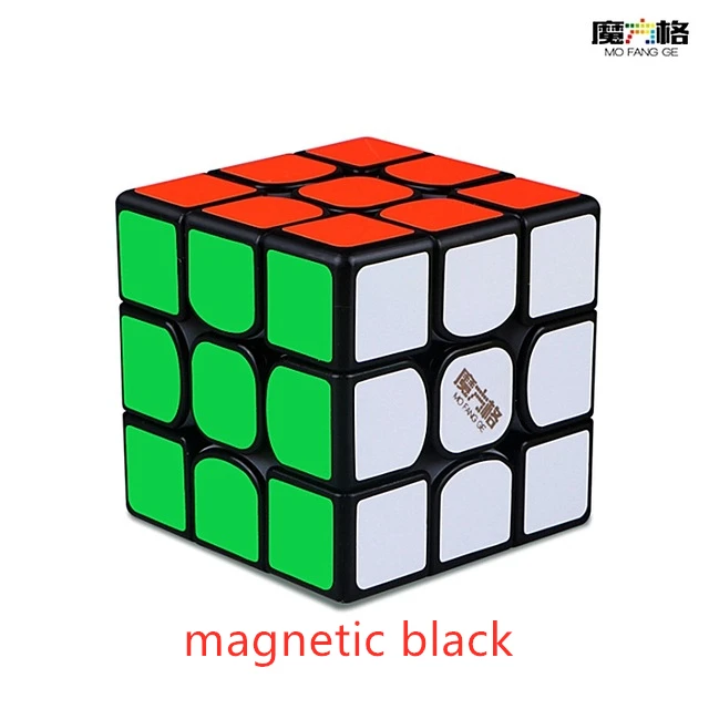 magnetic black Qiyi 3x3x3 куб Thunderclap V3 Магнитный 3x3x3 волшебный куб qiyi 3x3 Магнитный скоростной куб 3x3x3 Магнитный куб 3x3 головоломка куб игрушки - Цвет: magnetic black