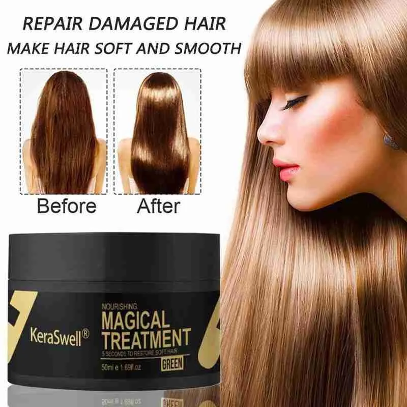 50ml Nourishing Magical Treatment Hair Mask Repairs Damage Restore Soft Good Or All Hair Types Keratin Hair Make Smooth Hair 50ml Nourishing Magical Treatment Hair Mask Repairs Damage Restore Soft Good Or All Hair Types Keratin Hair Make Smooth Hair