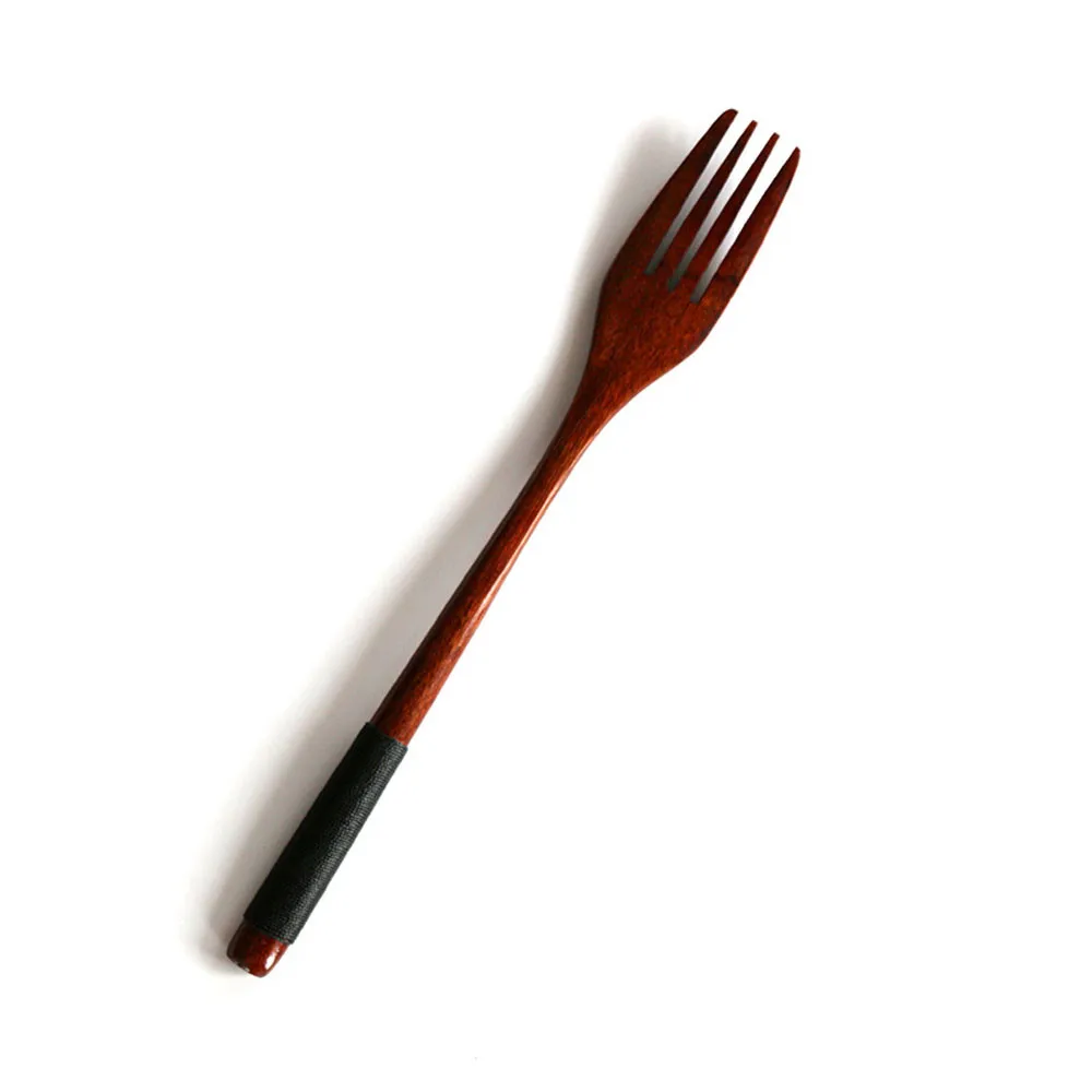 2 шт., Западная Посуда, деревянная вилка, ложка, десертный набор, Ретро стиль, винтажный стиль, сервировка фруктов, детская посуда, совок, поставка