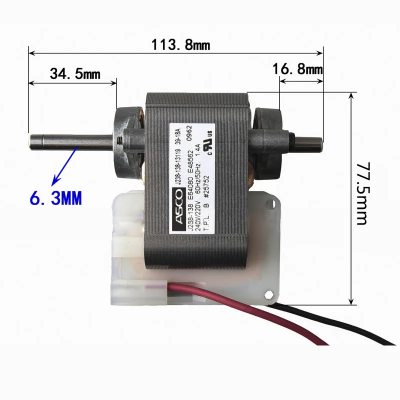 240V мотор для холодильника печь серебристо-стальной 30-60 Вт
